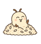 だらけてて、ゆるかわなニート虫（個別スタンプ：38）