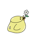 動く！トリちゃんポット【文字なし】（個別スタンプ：1）