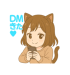 猫耳ガールのゆるかわスタンプ（個別スタンプ：19）