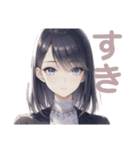 モデル風反応スタンプ（個別スタンプ：39）