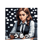 ランダムな表情×オフィスレディ40連発！（個別スタンプ：40）