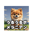 毎日使える！表情豊かなポメラニアン（個別スタンプ：8）