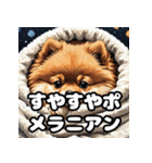 毎日使える！表情豊かなポメラニアン（個別スタンプ：22）
