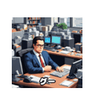 感情だだ漏れ！サラリーマンの40表情（個別スタンプ：36）