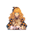 アンティークな女性（個別スタンプ：3）