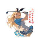 アンティークな女性（個別スタンプ：7）