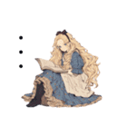 アンティークな女性（個別スタンプ：16）