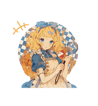 アンティークな女性（個別スタンプ：18）