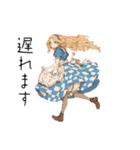 アンティークな女性（個別スタンプ：37）