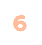 3-3ひらがなP橙色アレンジ用平仮名パステル（個別スタンプ：19）