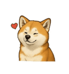 秋田犬★表情豊かなスタンプ（文字無し）（個別スタンプ：3）