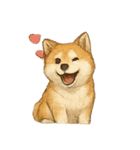 秋田犬★表情豊かなスタンプ（文字無し）（個別スタンプ：5）