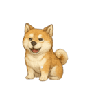 秋田犬★表情豊かなスタンプ（文字無し）（個別スタンプ：9）