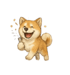 秋田犬★表情豊かなスタンプ（文字無し）（個別スタンプ：10）