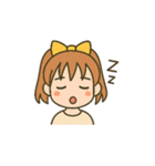 「いろんな表情スタンプ（女の子編）」（個別スタンプ：3）