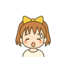 「いろんな表情スタンプ（女の子編）」（個別スタンプ：12）