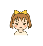 「いろんな表情スタンプ（女の子編）」（個別スタンプ：13）