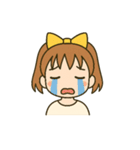 「いろんな表情スタンプ（女の子編）」（個別スタンプ：15）