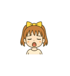 「いろんな表情スタンプ（女の子編）」（個別スタンプ：23）