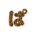 3-3ひらがな(P豹柄)アレンジ用平仮名ひょう（個別スタンプ：9）