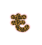 2-3ひらがな(P豹柄)アレンジ用平仮名ヒョウ（個別スタンプ：5）