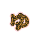 2-3ひらがな(P豹柄)アレンジ用平仮名ヒョウ（個別スタンプ：7）