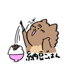 まろちゃんなっちゃん、今日は何食べる？（個別スタンプ：7）