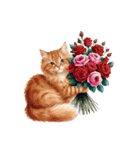 あなたへ贈る花束、猫（個別スタンプ：20）