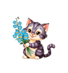 あなたへ贈る花束、猫（個別スタンプ：23）