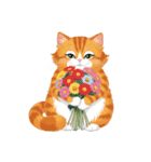 あなたへ贈る花束、猫（個別スタンプ：24）
