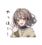 まったりカフェ好き女子（個別スタンプ：3）