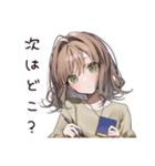まったりカフェ好き女子（個別スタンプ：24）