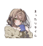 まったりカフェ好き女子（個別スタンプ：28）