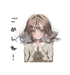 まったりカフェ好き女子（個別スタンプ：36）