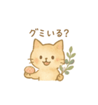 三毛猫とだるまのスタンプ（個別スタンプ：1）