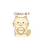 三毛猫とだるまのスタンプ（個別スタンプ：6）