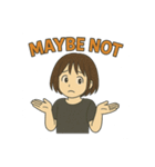 アクティブガールの英語スタンプ（個別スタンプ：32）