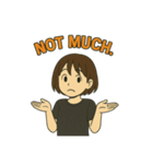 アクティブガールの英語スタンプ 2（個別スタンプ：8）