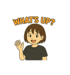 アクティブガールの英語スタンプ 2（個別スタンプ：10）