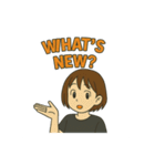 アクティブガールの英語スタンプ 2（個別スタンプ：16）