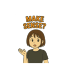 アクティブガールの英語スタンプ 2（個別スタンプ：17）