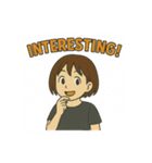 アクティブガールの英語スタンプ 2（個別スタンプ：22）