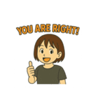 アクティブガールの英語スタンプ 2（個別スタンプ：25）