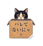 ハチワレ猫の暮らし《メッセージスタンプ》（個別スタンプ：10）
