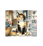 夏を感じるサマーな三毛猫スタンプ（個別スタンプ：13）