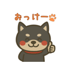 もちっと黒柴〜日常会話に添えて〜（個別スタンプ：10）