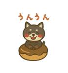 もちっと黒柴〜日常会話に添えて〜（個別スタンプ：35）