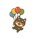 もちっと黒柴〜日常会話に添えて〜（個別スタンプ：40）