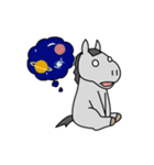 芦毛さんのふきだし（個別スタンプ：24）