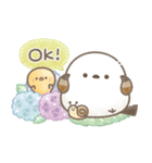 さわやか初夏＊もちっと！シマエナガさん。（個別スタンプ：3）